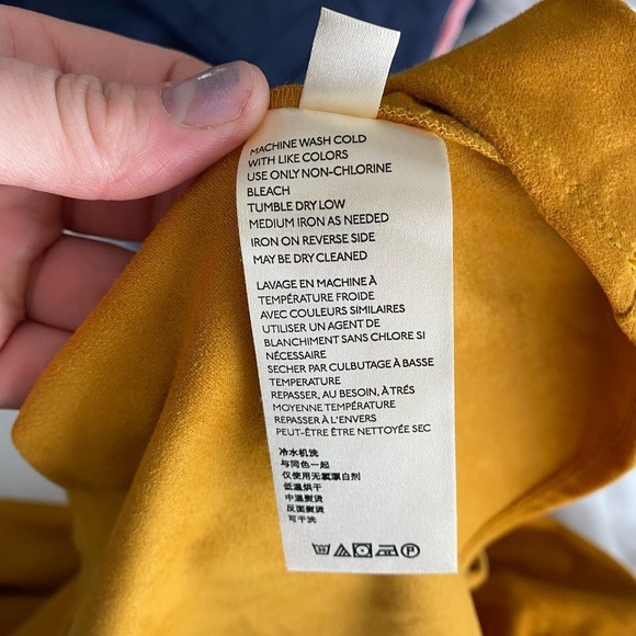 Anthropologie Maeve Orange Flounced Faux Suede Midi Skirt High-low Hem Size 6 - Picture 5 of 12